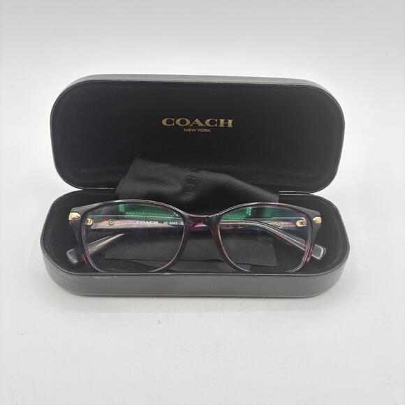 Coach HC6065 5288 Confetti Purple Eyeglasses (Frames Only) 51 17 135 - Picture 3 of 10
